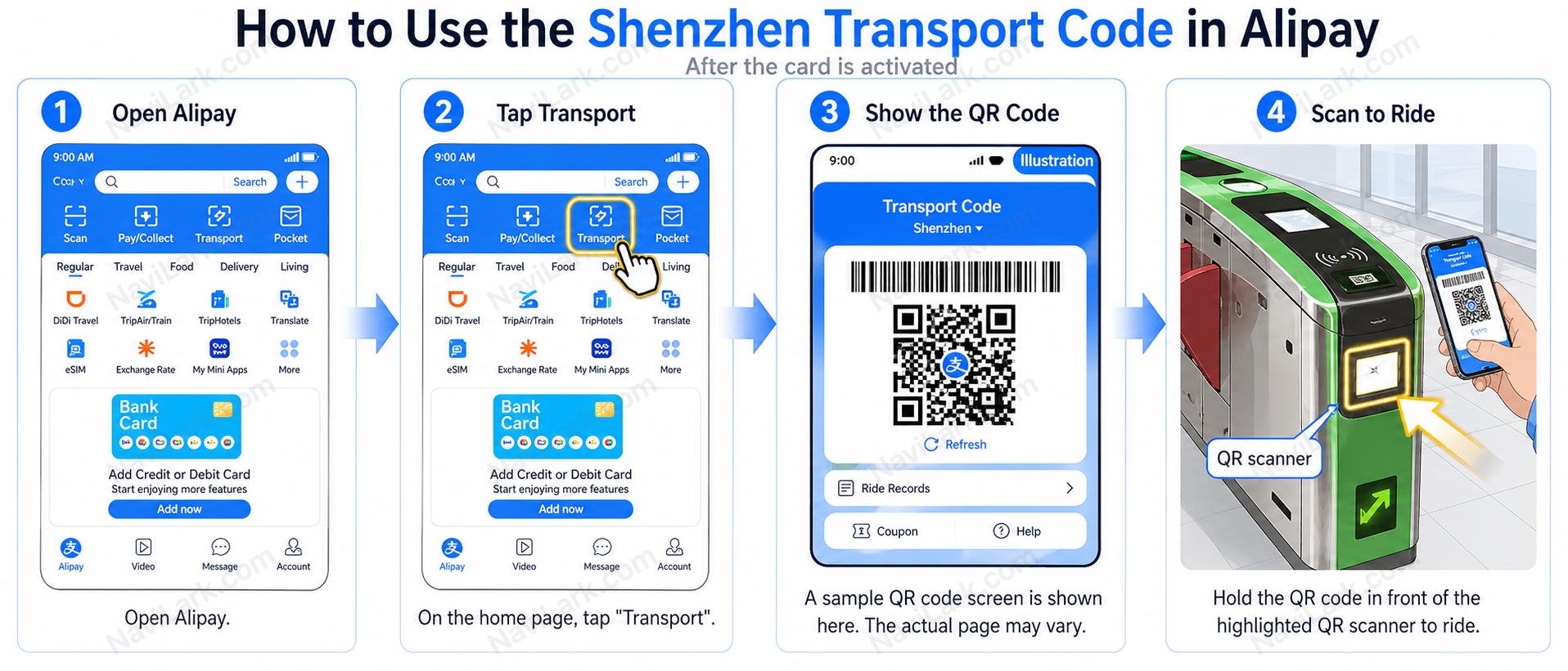 如何在支付宝使用交通码