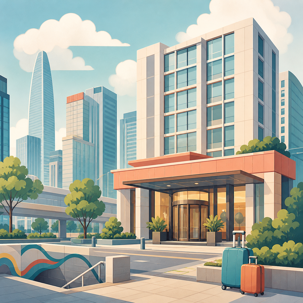 Futian Shangri-La Shenzhen and nearby area