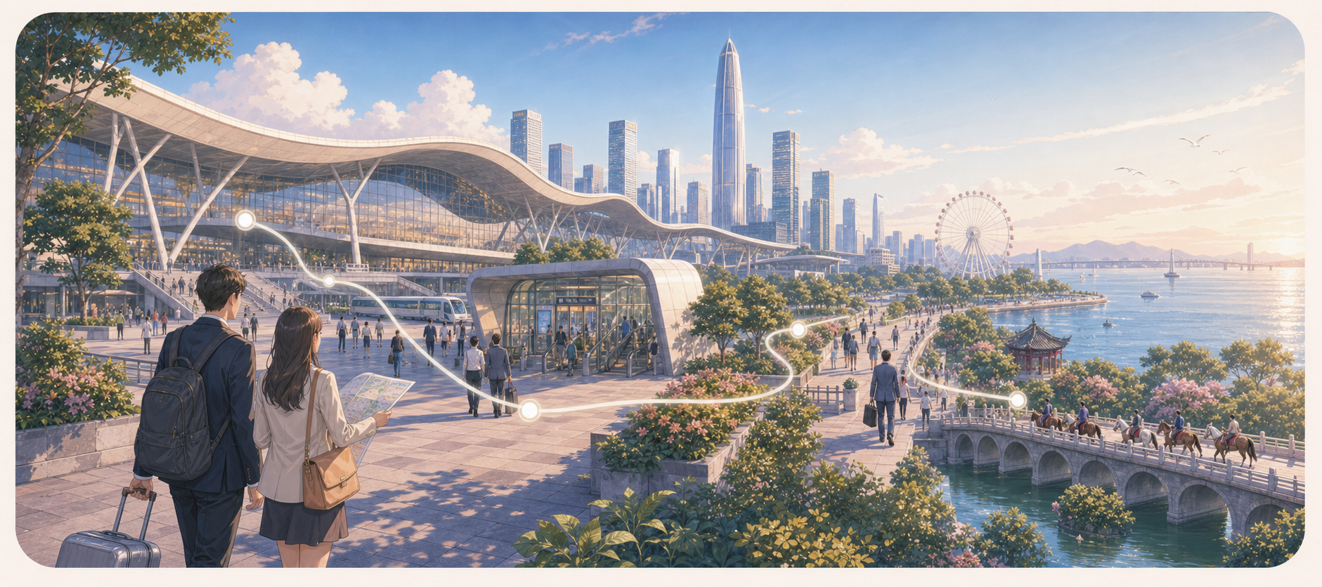 深圳会展中心附近有什么可以顺路玩的？