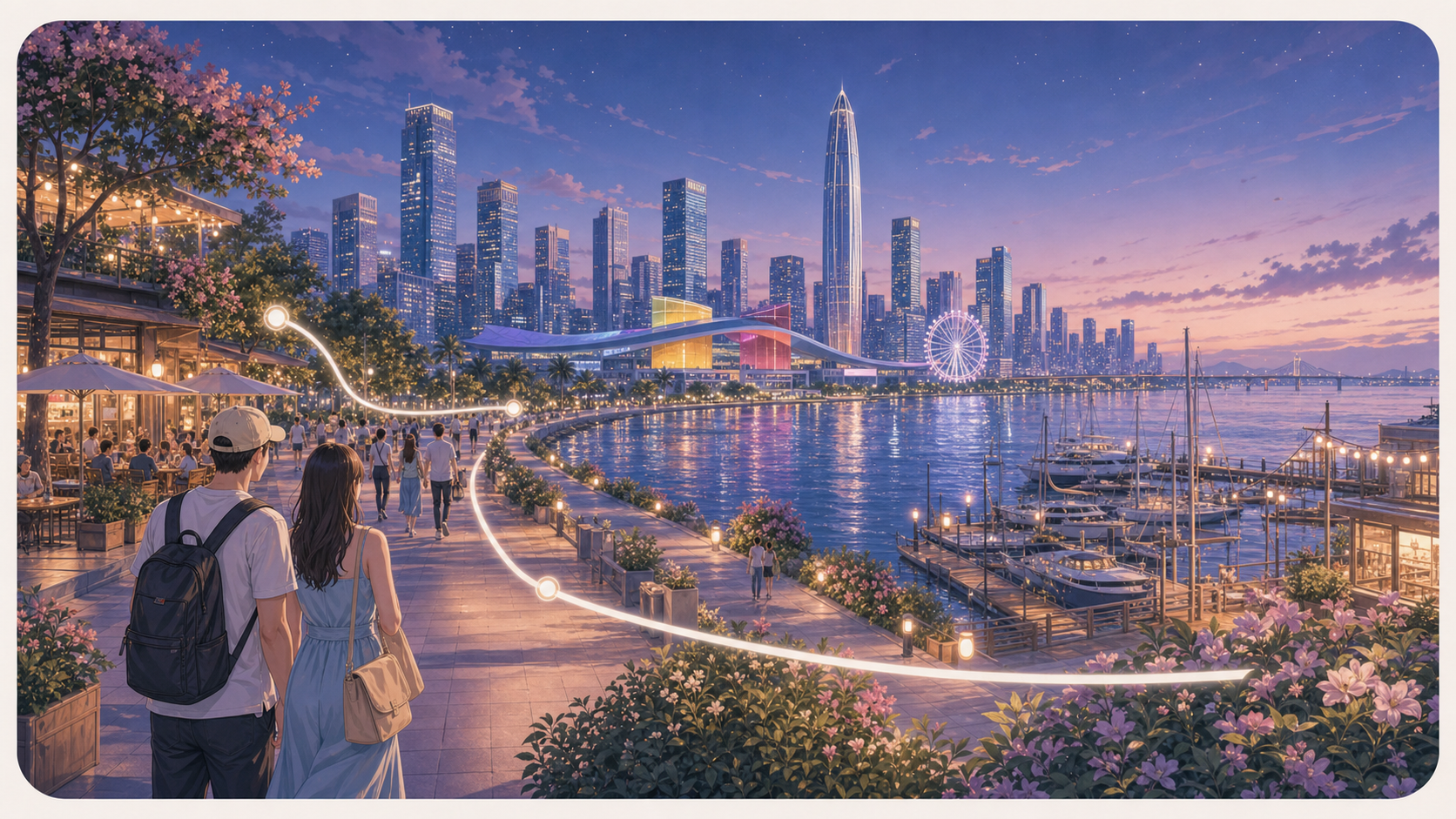 海上世界怎么玩？适合晚上吃饭还是白天打卡