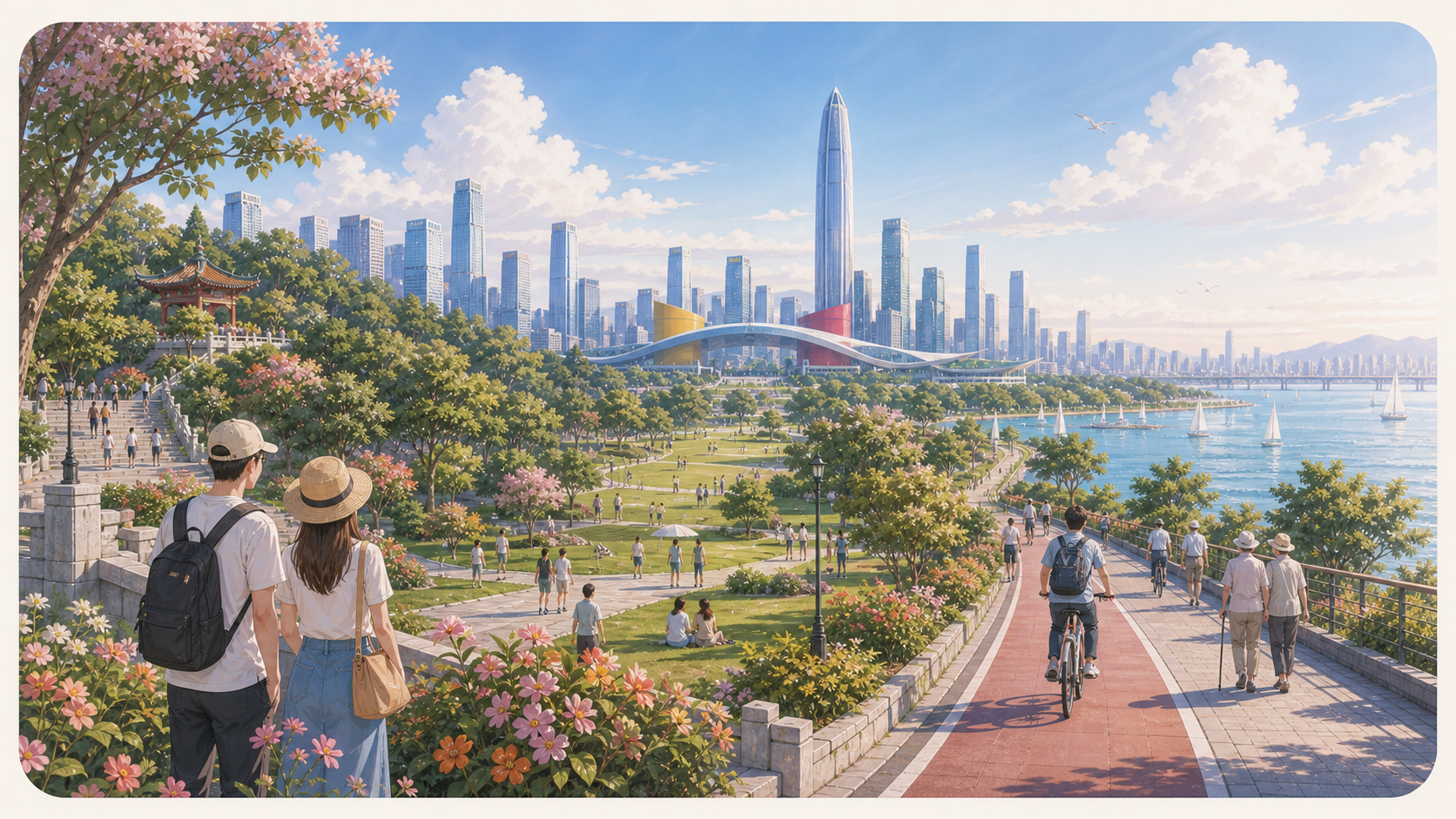 莲花山公园和市民中心怎么玩？深圳市中心轻松路线