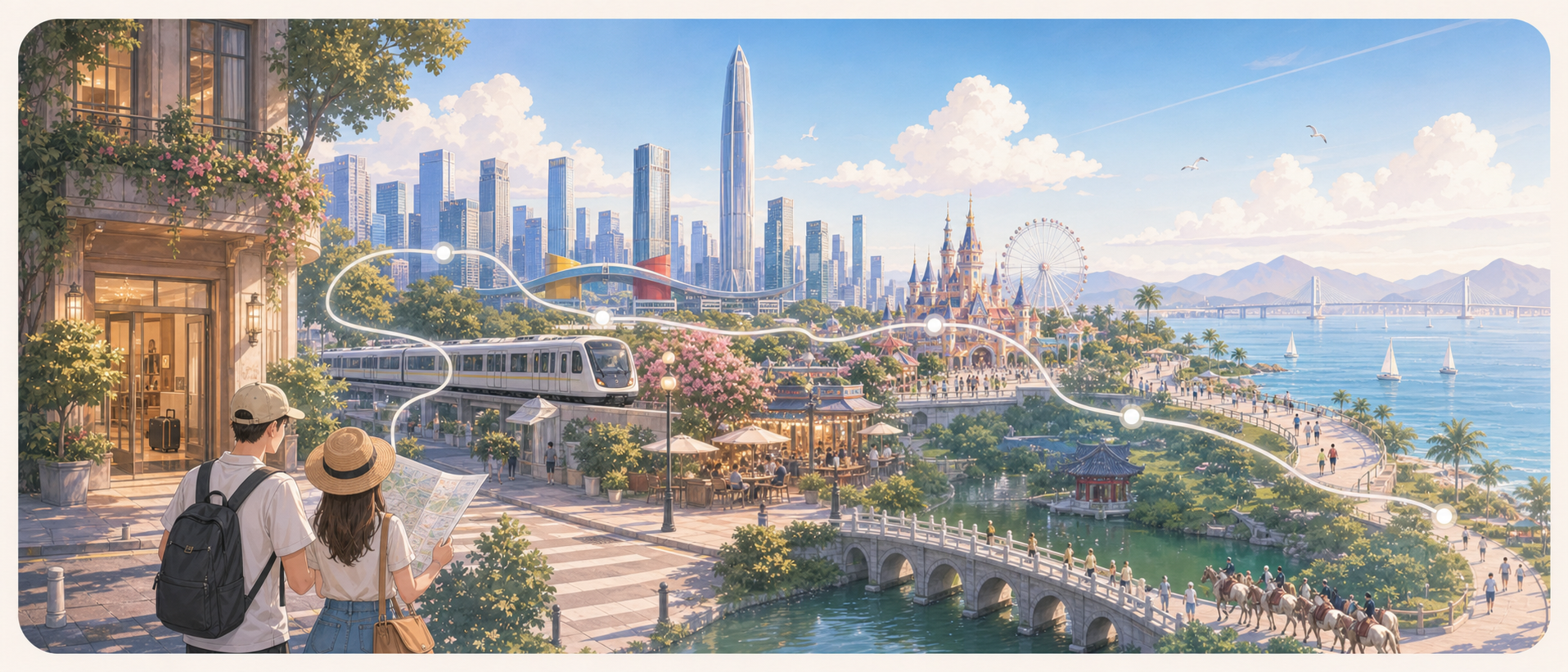 深圳两日游怎么玩？不换酒店的路线