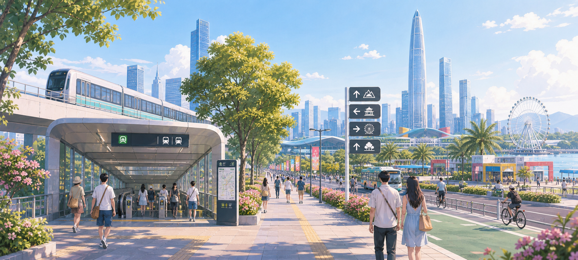 深圳地铁沿线景点路线：不想打车怎么安排