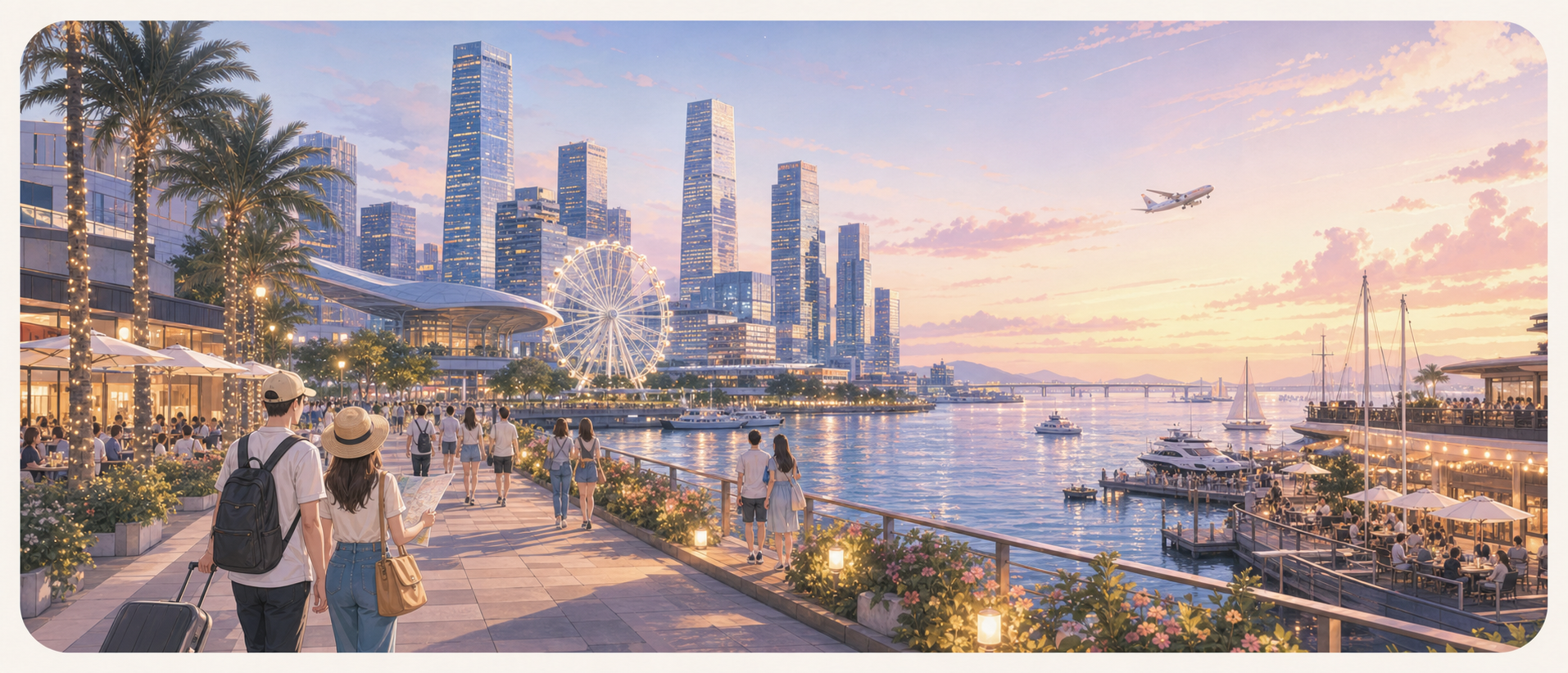 宝安适合怎么玩？机场前后、欢乐港湾和海边夜景