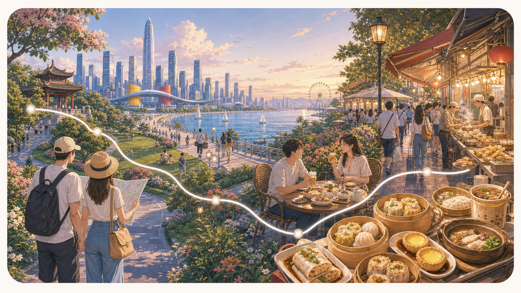 深圳美食和景点怎么组合？不要为了吃饭跨太远